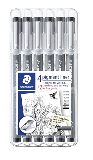 Staedtler Fineliner pigmentna olovka raznih boja (6)